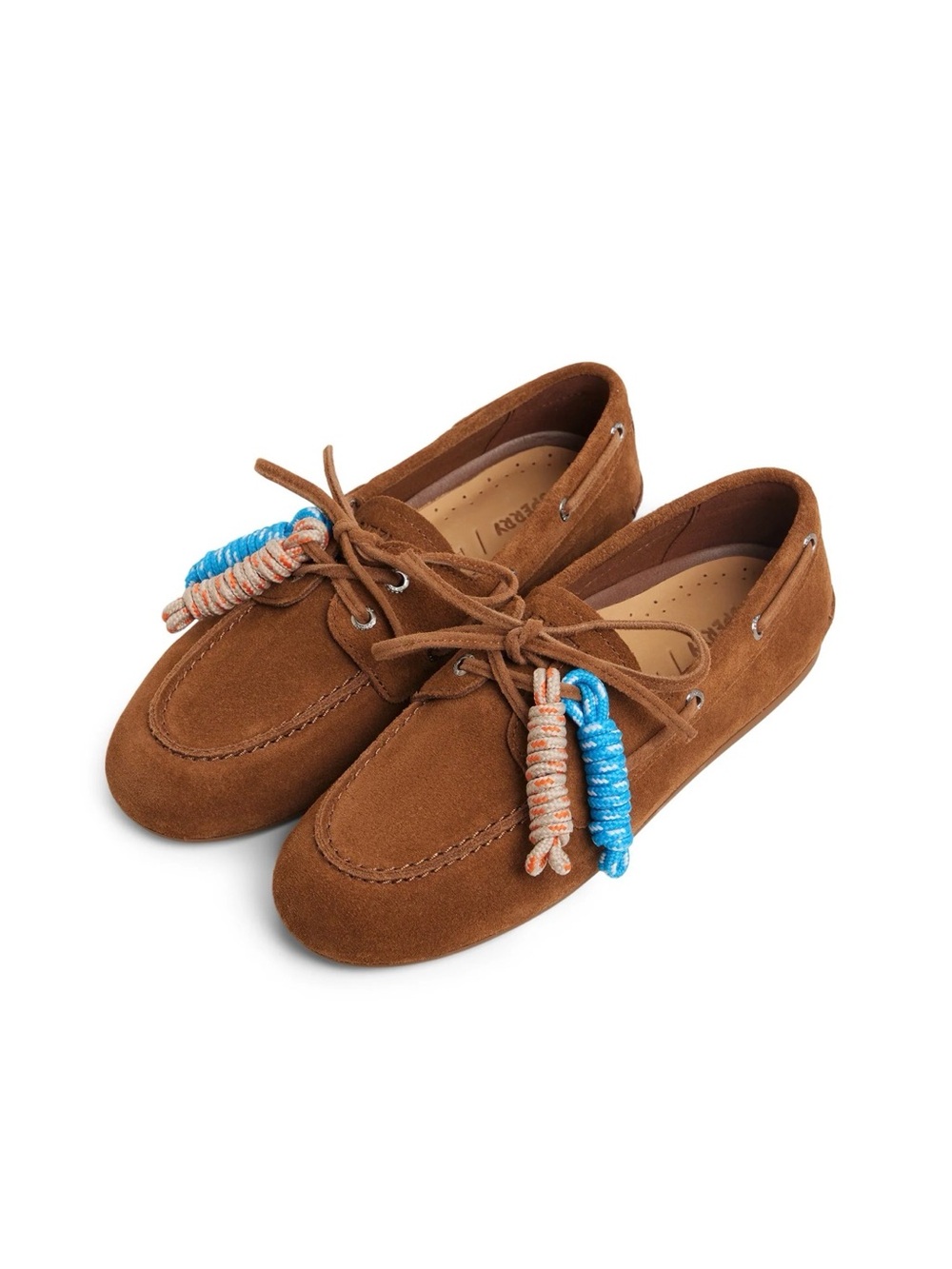 Sperry Aritzia Slim Boat Shoe with Blue & Tan Tassels